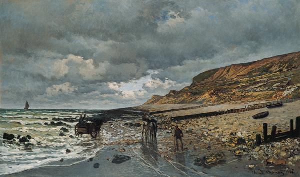 Claude Monet La Pointe de la Heve at Low Tide Sweden oil painting art